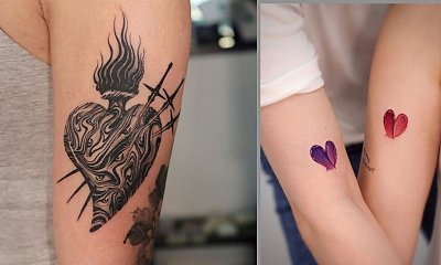 #hearttattoo - tatuaż serce. Zobacz niezwykłe projekty, modne w 2022 roku!