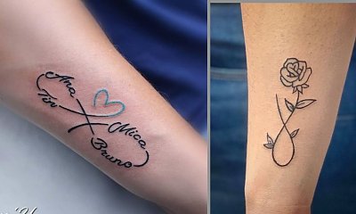 #infinitytattoo - tatuaż z motywem nieskończoności. To popularny hit wśród kobiet!