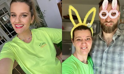 Zofia Zborowska pochwaliła się córką na zabawnym zdjęciu: "Ale podobna do taty. Jak dwie krople wody" - piszą fani