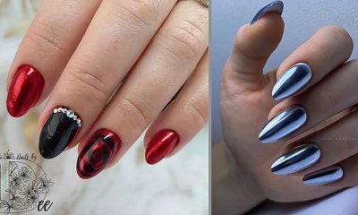 Efekt lustra na paznokciach - to piękny i elegancki trend! Zobacz najlepsze stylizacje!