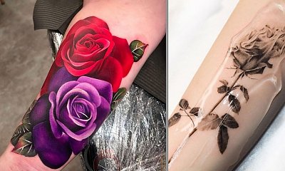 #rosetattoo - tatuaż z motywem róży. Zobacz te piękne projekty!