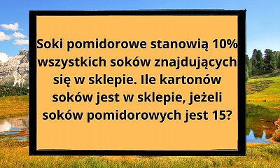 Zagadka matematyczna, którą rozwiążą dzieci w podstawówce, a niektórzy dorośli mają problem. Jaki jest wynik?