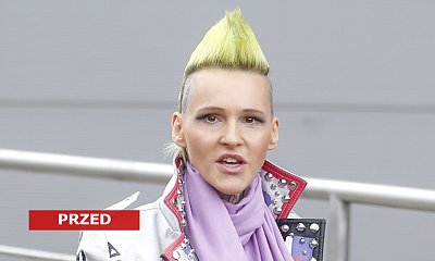Agnieszka Chylińska w nowej fryzurze pixie w "Mam talent". W platynowych blond (prawie siwych) włosach wygląda jak Kora!