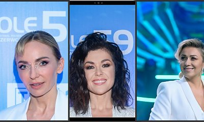 Opole 2022: Gwiazdy w białych garniturach: Katarzyna Cerekwicka, Katarzyna Cichopek i Anna Wyszkoni. Która prezentuje się najlepiej?