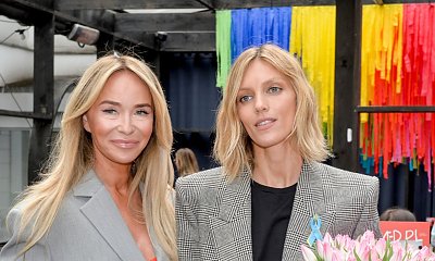 Anja Rubik i Joanna Przetakiewicz w szarych damskich garniturach na premierze książki. Która wyglądała lepiej?