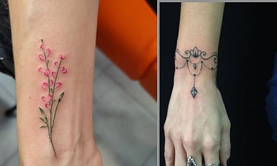 Tatuaże na nadgarstkach: krzyże, kwiaty, napisy, zwierzęta i bransoletki. Zobacz 15 pięknych propozycji!