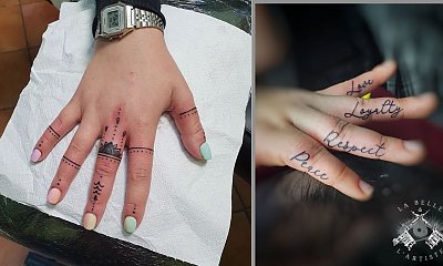 Tatuaże na palcach: napisy, ornamenty, symbole. Zobacz 13 pięknych stylizacji!