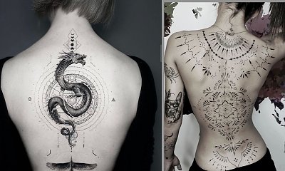 Tatuaże na plecach: skrzydła, kwiaty, kosmos, napis. Zobacz 14 pięknych projektów!
