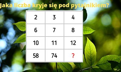 Tę zagadkę potrafi rozwiązać tylko 10% osób. Należysz do tego grona?
