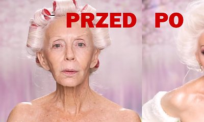80-latka i jej spektakularna makijażowa metamorfoza! Zobacz, jak bardzo wizażysta odmłodził kobietę!