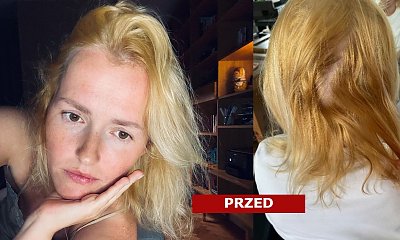 Olga Frycz miała zniszczone włosy jak jajecznica! Fryzjer uratował jej fryzurę i zafundował mleczny blond!
