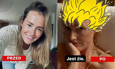 Olga Frycz przefarbowała włosy i zaliczyła koszmarną wpadkę! Ma żółte włosy, jej fryzura wygląda jak jajecznica!