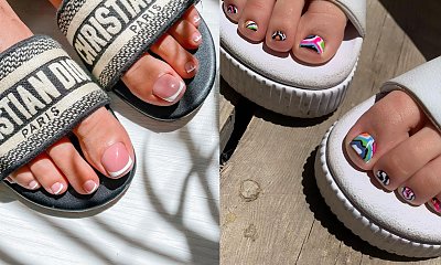 Pedicure do klapek - najmodniejsze stylizacje paznokci u stóp na lipiec 2022!