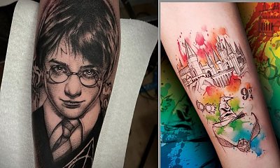 Tatuaż z motywem Harrego Pottera. Zobacz te magiczne projekty!