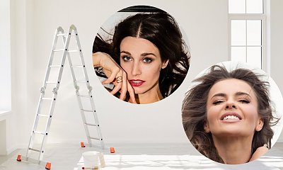 Edyta Herbuś i Julia Kamińska prężą się na drabinach, w strojach kąpielowych. Która ma lepsze ciało?