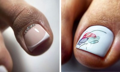 Jasne paznokcie u stóp. Trendy propozycje na pedicure na wrzesień 2022!