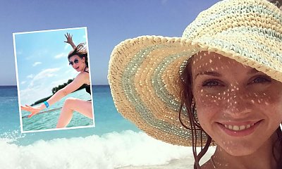 Julia Kamińska w ognistej sesji. Podwiązki, bielizna i frywolne fatałaszki. "Czy to ostra sesja dla panów?" - ktoś pyta