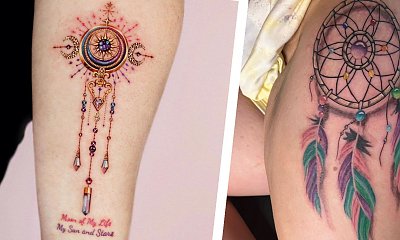 #dreamcatchertattoo - tatuaż z łapaczem snów. Piękny, tajemniczy i reprezentatywny! Zobacz najlepsze pomysły!
