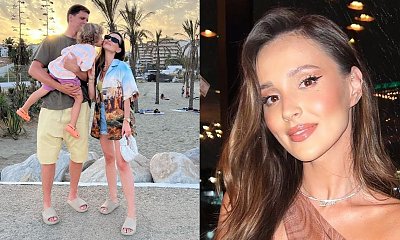 Marina Łuczenko w sukience na urodziny. Jej kreacja niewiele zasłoniła! Mama "na wychodnym"