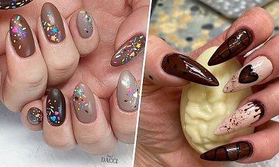 #chocolatenails - paznokcie czekoladowe. Ten kolor to gorący trend na jesień 2022! Zobacz najlepsze stylizacje!