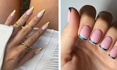 Paznokcie chrome french manicure - ten rodzaj frencha będzie hitem tej jesieni! SPRAWDŹ!