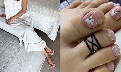 Stylizacja pedicure do sukienki maxi. Jak skomponować zgrany look? Poznaj 4 zasady. Modne propozycje na urlop oraz na przyjęcie