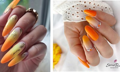 #orangenails - paznokcie pomarańczowe. Ten kolor to idealny wybór na wakacje!
