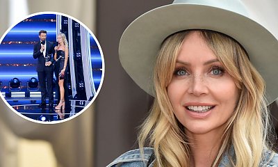Agnieszka Woźniak-Starak na Top of the Top Sopot Festival w sukience o wydłużonej linii jednego boku