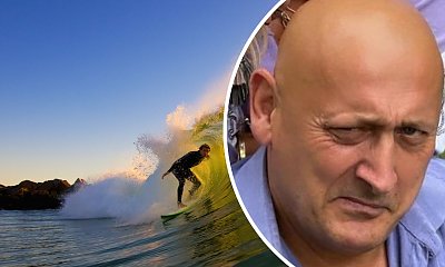 Jacek Wójcik z "Królowych życia" łapie fale. Jaki kraj, taki surfer...