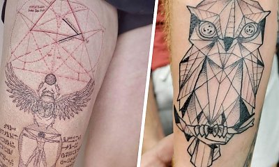 #geometrictattoo - tatuaż geometryczny. Idealny nie tylko dla miłośników matematyki! Zobacz najlepsze projekty!