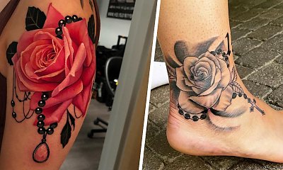 #rosetattoo - tatuaż róży. To piękny, kobiecy, wielowymiarowy i uniwersalny wzór! Zobacz 15 najlepszych projektów!