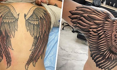 #wingstattoo - tatuaż skrzydła: na plecach, ramieniu, szyi i karku. Zobacz najlepsze projekty!