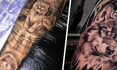 #wolftattoo - tatuaż wilka. To jeden z najpopularniejszych, najpiękniejszych i niezwykłych motywów!
