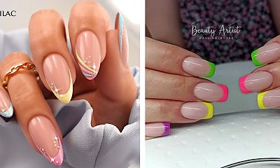 Kolorowy french manicure - te paznokcie to legendarny hit! Zobacz 15 pięknych stylizacji!