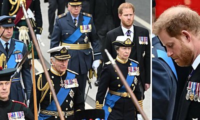 Książę Harry na pogrzebie Królowej Elżbiety II wystąpił bez munduru. Musiał zadowolić się frakiem z orderami. Dlaczego?