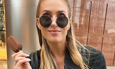 Marcelina Zawadzka w jesiennej stylizacji. "Dekolcik trochę nie za duży?" - ktoś pyta
