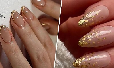 #goldnails - paznokcie złote. Klasa, szyk i styl! Zobacz najpiękniejsze stylizacje 2022 roku!