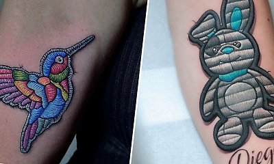 #patchtattoo - tatuaże naszywki. To nowy, spektakularny i gorący trend w tatuażach! Zobacz najlepsze projekty!