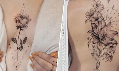 Kwiatowe tatuaże - zmysłowe, piękne i dodające seksapilu! Zobacz 15 najlepszych projektów!