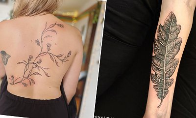 #leaftattoo - tatuaż liść. To piękny, ponadczasowy i popularny wzór! Zobacz najlepsze projekty na jesień!