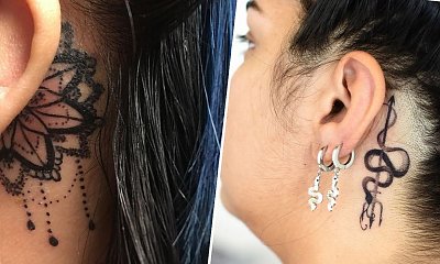 #tatttobehindtheear - tatuaż za uchem. Zobacz najlepsze projekty w tym sekretnym miejscu!