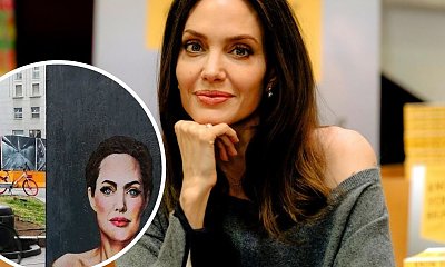 Angelina Jolie z bliznami po mastektomii na muralu w Mediolanie! Kontrowersyjny artysta uwiecznił aktorkę w ramach Miesiąca Świadomości Raka Piersi