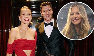Anna Lewandowska w skąpym wdzianku zagrzewa Roberta Lewandowskiego do gry! Tak dopingowała go na meczu!