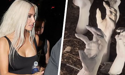 Kim Kardashian poszalała z dekoracjami na Halloween. Efekt mrozi krew w żyłach! Czegoś takiego jeszcze nie widzieliście