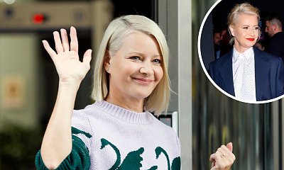 Małgorzata Kożuchowska w granatowym damskim garniturze. Zadała szyku! To najlepsza stylizacja imprezy?