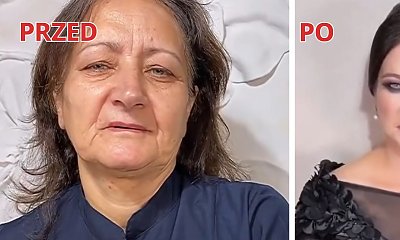 Zachwycająca metamorfoza 70-latki. W makijażu smoky eyes wygląda jak królowa z baśni!