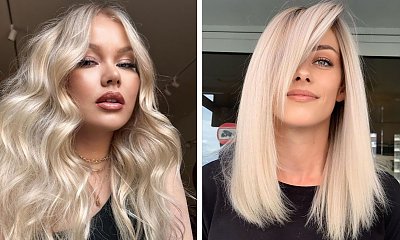 Mleczny blond w najpiękniejszych propozycjach na jesień 2022. Long bob, fale i nie tylko!