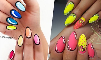 Paznokcie comic nails. To nowy, gorący i aktualny trend! Zobacz 15 najlepszych stylizacji!