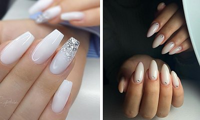 #milkynails - paznokcie w mlecznym odcieniu. Ten kolor to gorący trend w stylizacji! Zobacz 15 najlepszych zdjęć!