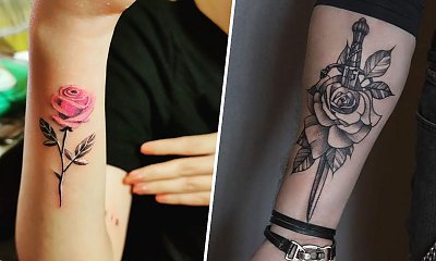 #rosetattoo - tatuaż róży. Piękna, kobieca i naturalna. Zobacz najlepsze projekty!
